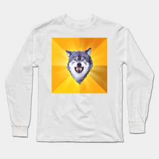 Courage Wolf Long Sleeve T-Shirt